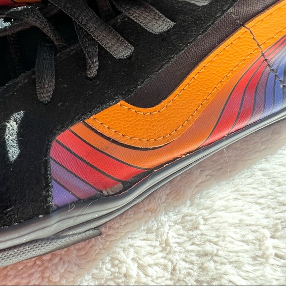 Vans Sk8-Hi Refract Black Retro Skateboard Sneakers - Picture 8 of 9